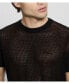 Фото #3 товара Men's Mesh Stitch Lenny Crew Sweater