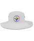 Фото #3 товара Men's White Pittsburgh Steelers 2023 NFL Training Camp Panama Bucket Hat