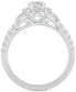 Фото #4 товара Diamond Halo Engagement Ring (1 ct. t.w.) in 14k White Gold