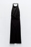 Фото #11 товара Платье с горловиной халтер и открытой спиной ZARA