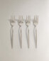 Brunch fork with thin handle (pack of 4)