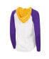 ფოტო #4 პროდუქტის Women's White Los Angeles Lakers MVP Raglan Hoodie Long Sleeve T-shirt