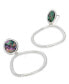 Abalone Hoop Earrings