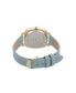 Women's Analog Mint Leather Strap Plain Watch 34mm