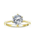 Фото #2 товара Кольцо Bling Jewelry Timeless 1.5CT Brilliant Solitaire