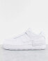 Фото #2 товара Nike Air Force 1 Shadow trainers in triple white