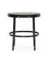 NHModern Industrial Side Table Mango Wood Top, Distinctive Studded Iron Frame Brown+antique bronze, 1 Count - фото #4