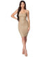 ფოტო #3 პროდუქტის Faux Leather Square-Neck Dress