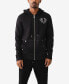 ფოტო #1 პროდუქტის Men's Paisley Chenille Zip Up Hoodie