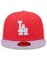 Фото #3 товара Men's Red, Lavender Los Angeles Dodgers Spring Color Two-Tone 59FIFTY Fitted Hat