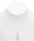 ფოტო #1 პროდუქტის Diamond S Initial 18" Pendant Necklace (1/10 ct. t.w.) in Sterling Silver