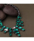 Фото #2 товара SOHI women's Green Maxi Stone Statement Necklace