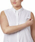 ფოტო #3 პროდუქტის Plus Size PFG Tamiami Button-Front Sleeveless Top