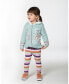 ფოტო #2 პროდუქტის Little Girls Jersey Leggings Multicolor Stripe - Toddler|Child