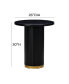 Фото #5 товара 1 Piece Oak Brass Accent Entry Table