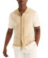 Фото #1 товара Men's Jacquard Short Sleeve Striped Button-Front Shirt