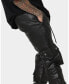 ფოტო #3 პროდუქტის Men's Leather Cargo Jogger