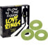 Фото #1 товара Pack of 3 Glow in the Dark Love Rings