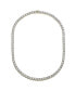 ფოტო #1 პროდუქტის Classic Clear Round Cubic Zirconia Tennis Necklace