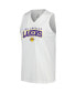Women's White Los Angeles Lakers Paisley Peekaboo Tank Top