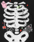 Фото #5 товара Baby 2-Piece Glow Halloween Skeleton 100% Snug Fit Cotton Pajamas 12M