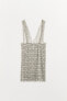 BEADED DRESS WITH RHINESTONES