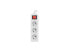 Фото #4 товара Lanberg PS1-03E-0300-W - 3 m - 3 AC outlet(s) - Indoor - Type E (FR) - White - 2500 W