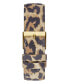 ფოტო #2 პროდუქტის Women's Gold-Tone Glitz Animal Print Genuine Leather Strap Multi-Function Watch, 40mm