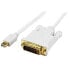 StarTech.com 6 ft Mini DisplayPort to DVI Active Adapter Converter Cable - mDP to DVI 1920x1200 - White - 1.8 m - Mini DisplayPort - DVI-D - Male - Male - Straight