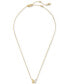Фото #2 товара kate spade new york gold-Tone Crystal Social Butterfly Pendant Necklace, 16" + 3" extender