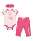 ფოტო #1 პროდუქტის Raven claw Slytherin Gryffindor Hufflepuff Baby Girls Bodysuit Pants and Headband Set Infant