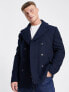 Фото #1 товара Selected Homme wool mix peacoat in navy