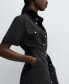 ფოტო #3 პროდუქტის Women's Belt Shirt Dress