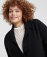 ფოტო #5 პროდუქტის Plus Size 100% Cashmere Blazer, Created for Macy's