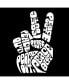 ფოტო #2 პროდუქტის Girls Word Art T-shirt - Peace Out