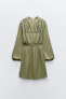 Фото #6 товара Мини-платье с ажурной вышивкой ZARA