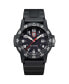 Фото #1 товара Наручные часы Guess Men's Black Leather & Silicone Flex Strap Watch 43mm.