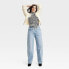 Фото #2 товара Women's Mid-Rise 90's Baggy Jeans - Universal Thread Light Wash 10