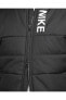 Siyah Sportswear Hybrid Synthetic-fill Full-zip Hoodie Erkek Mont