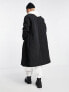 Фото #2 товара ASOS DESIGN oversized quilted trench coat in black