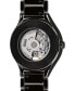 ფოტო #3 პროდუქტის Unisex Swiss Automatic True Black High-Tech Ceramic Bracelet Watch 40mm