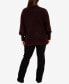 ფოტო #6 პროდუქტის Plus Size Beata High Neck Sweater