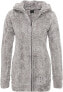 Sublevel Damen Fleece-Mantel: Kuschelige Teddyfleece Kapuzenjacke, Langarm, Warm und Bequem, Freizeitjacke in Schwarz, Rosa, Weiß, Grau