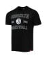 ფოტო #3 პროდუქტის Men's Black Brooklyn Nets Tri-Blend T-shirt