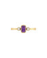 Фото #2 товара Кольцо LuvMyJewelry Emerald Amethyst 14K Gold Diamond Birthstone