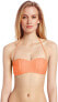 Фото #3 товара Seafolly 240227 Womens Bandeau Bikini Top Swimsuit Solid Nectarine Size 12 US