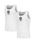 Фото #3 товара Men's White Chicago Cubs Two-Pack Tank Top