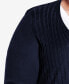 Фото #3 товара Plus Size Meadow Mews Cable Knit Cardigan Sweater