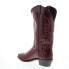 Фото #6 товара Abilene Boots 9105 Womens Red Leather Slip On Cowboy Western Boots