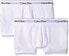 Фото #1 товара Calvin Klein 170349 Mens Pack of 2 Cotton Stretch Trunks White Size X-Large